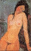 Amedeo Modigliani Sitzender weiblicher Akt oil on canvas